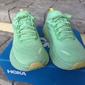 Hoka Women's Lime Green Athletic Shoes